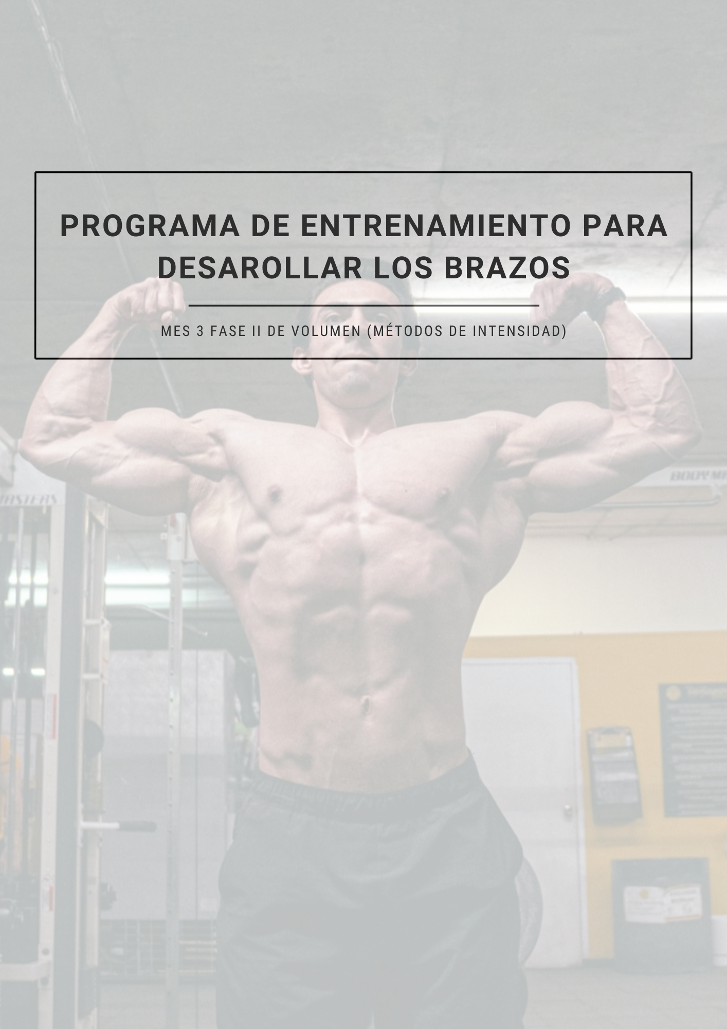 ARMS MASTERY - PROGRAMA DE 12 SEMANAS PARA DESARROLLO DE BRAZOS